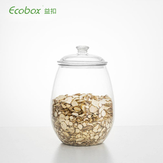 Ecobox SPH-FB220 pot de bonbons rond hermétique aquarium herbes boîte de rangement de noix