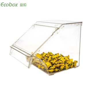 Ecobox SS-01 Poubelle en vrac empilable de supermarché pour aliments en vrac et bonbons