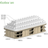 Présentoirs de supermarché Ecobox G009 avec bacs de supermarché Ecobox