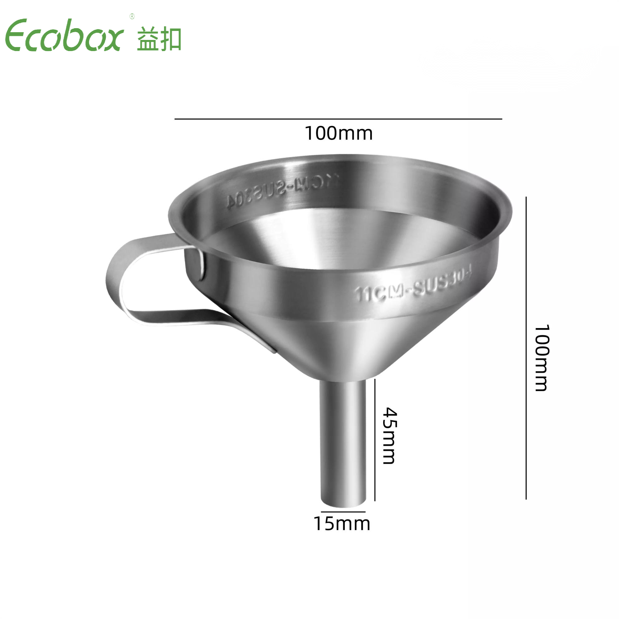Conteneur distributeur de tambour liquide d'huile de qualité alimentaire en acier inoxydable Ecobox pour les magasins zéro déchet