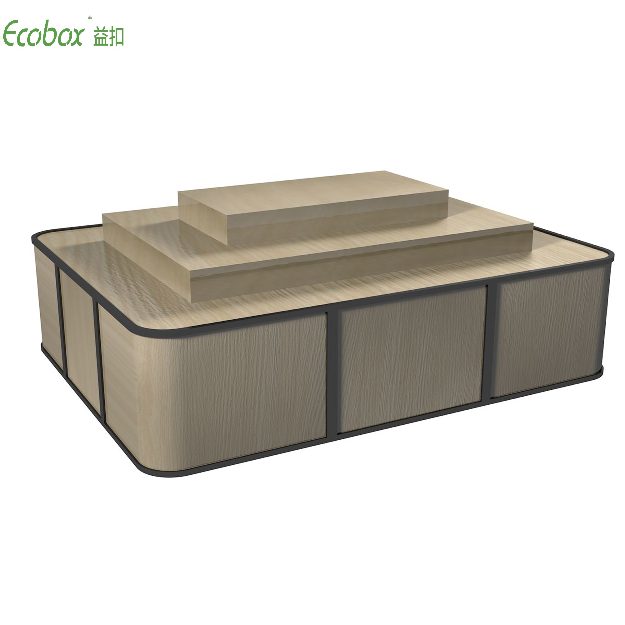 Étagère série Ecobox G004 avec bacs en vrac Ecobox présentoirs pour aliments en vrac de supermarché