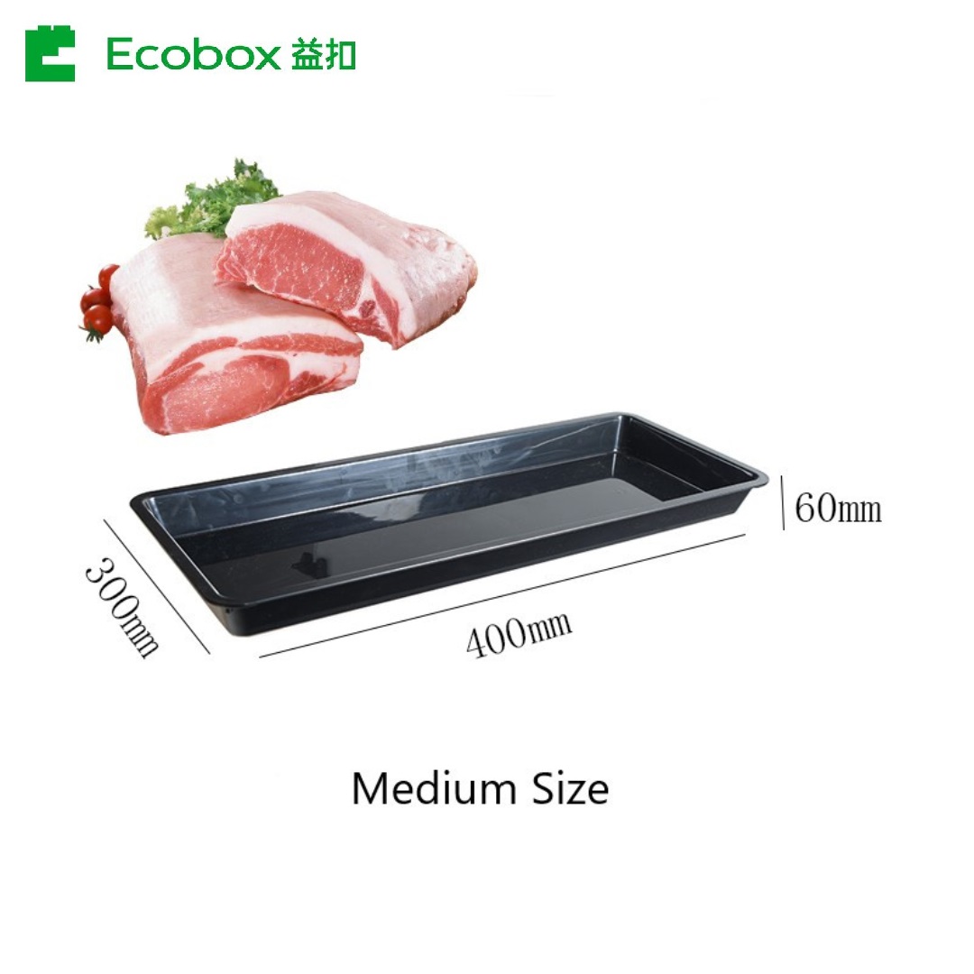 ECOBOX FZ-0401C Plastique en vrac Afficher les plateaux frais pour supermarché