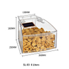 ECOBOX SL-0302C ARC Forme Petite bac de nourriture en vrac pour étagère de supermarché
